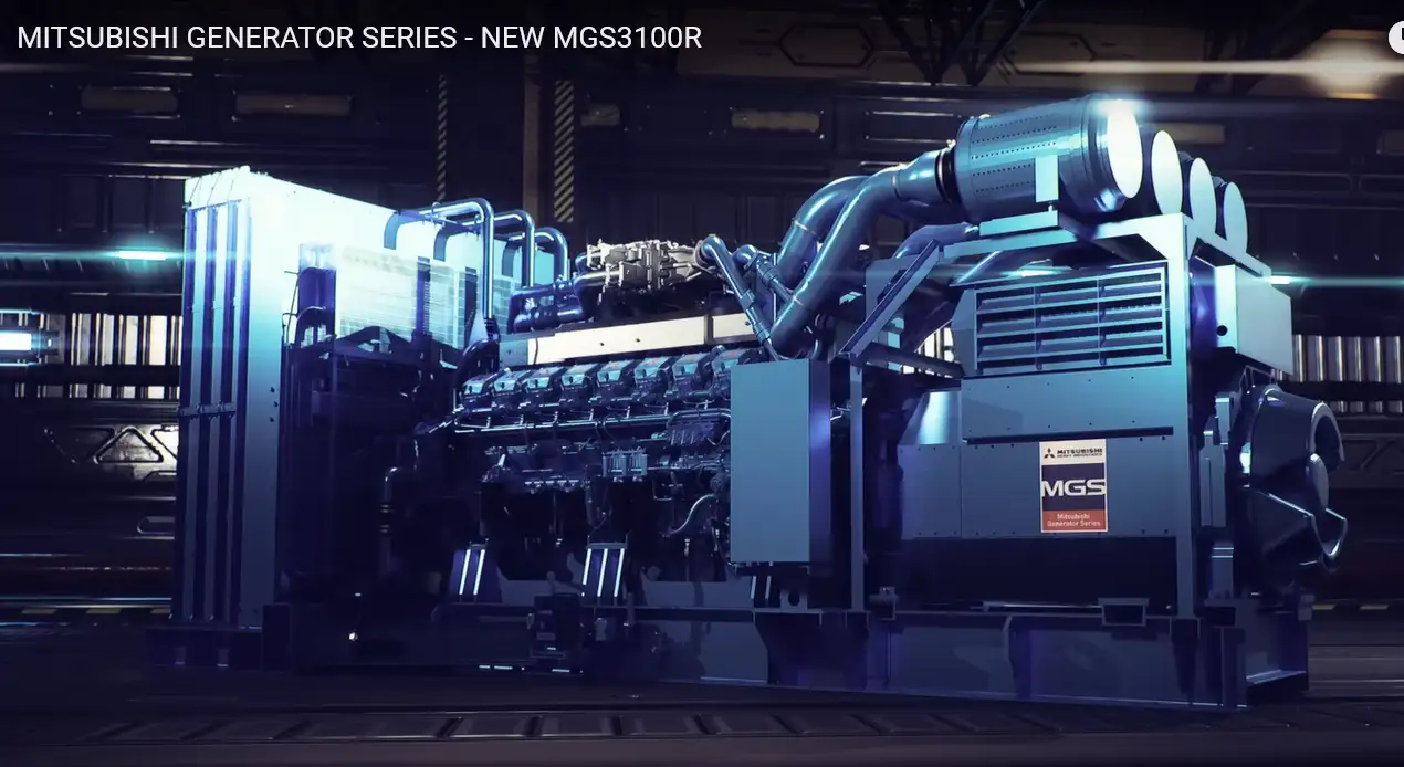 Máy phát điện mitsubishi 2750KVa nhập khẩu đồng bộ nguyên chiếc