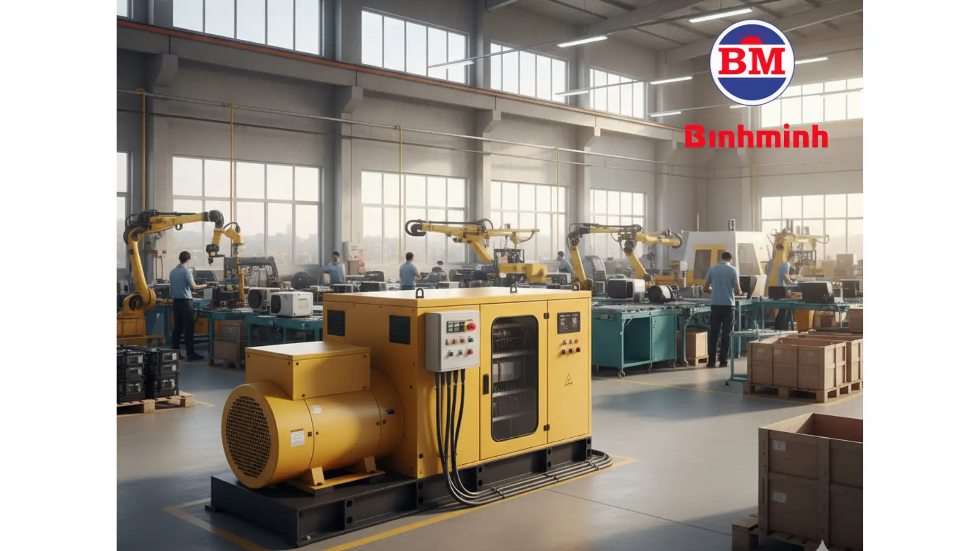 Hướng dẫn chọn máy phát điện xưởng sản xuất