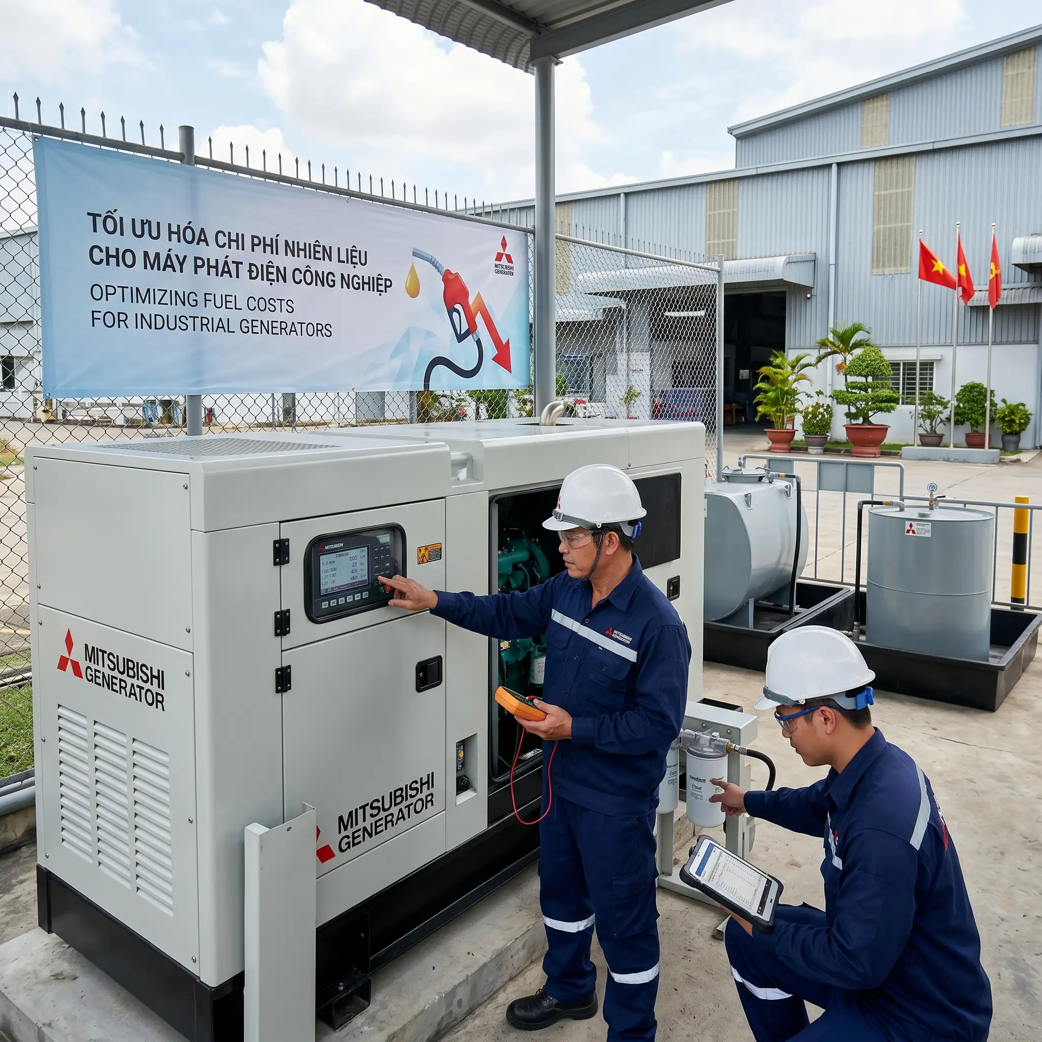 Làm sao tối ưu chi phí nhiên liệu cho máy phát điện công nghiệp
