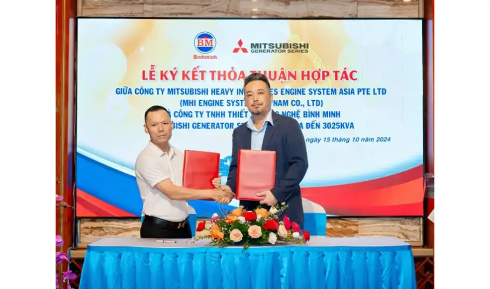 Lễ kí kết hợp tác giữa Bình Minh và công ty Mitsubishi Heavy Industries Engine System Asia Pte Ltd
