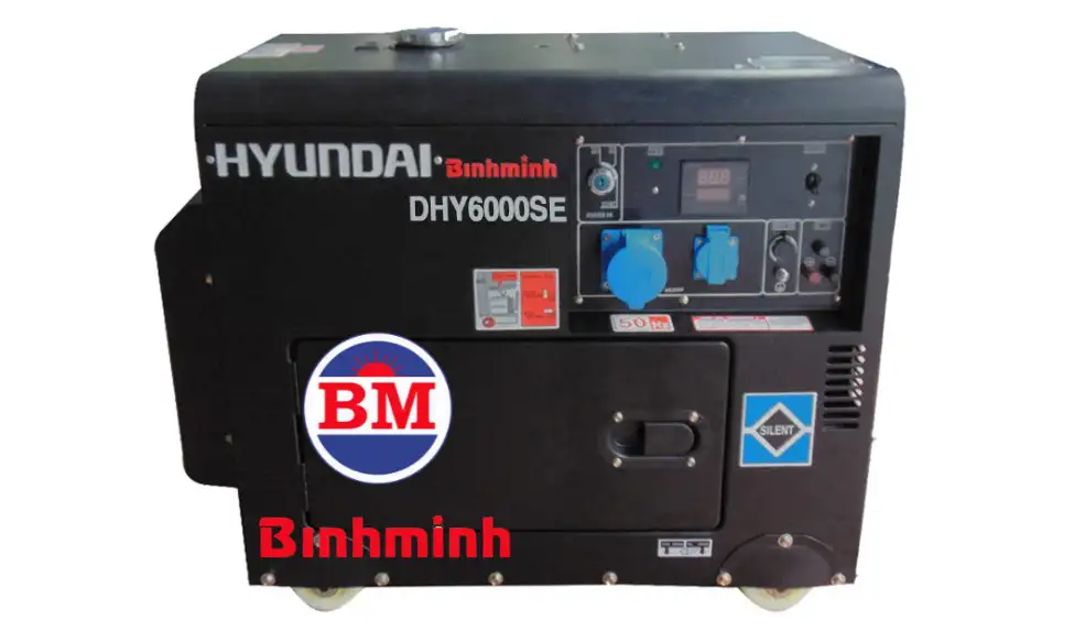 Máy phát điện Huyndai cách âm