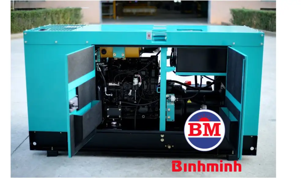 Máy phát điện Mitsubishi 3 pha có vỏ chống ồn