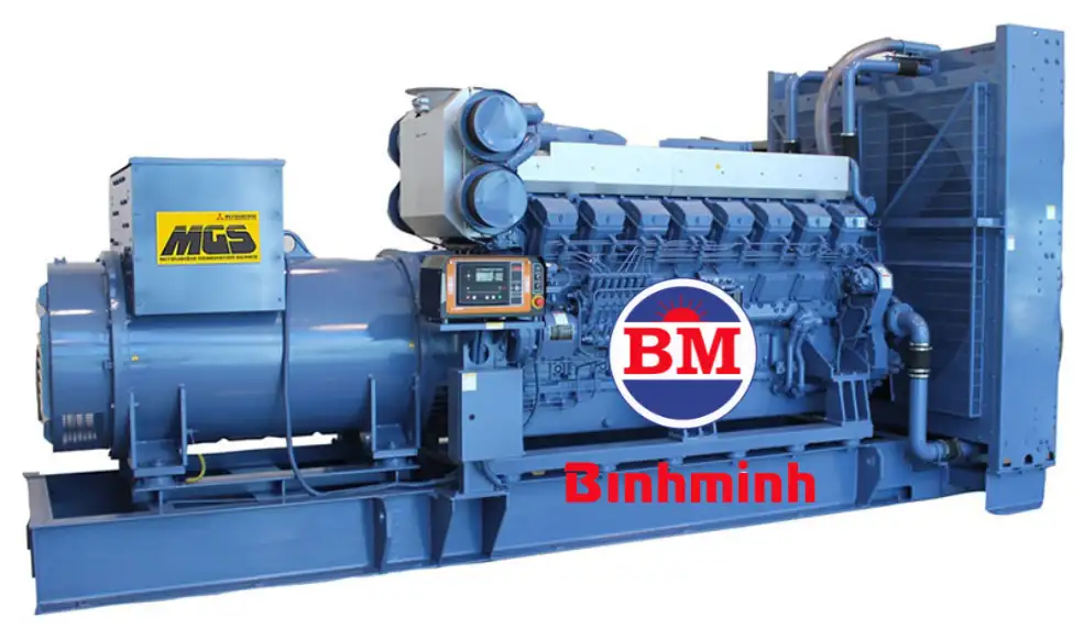 Máy phát điện Mitsubishi dòng MGS không vỏ chống ồn