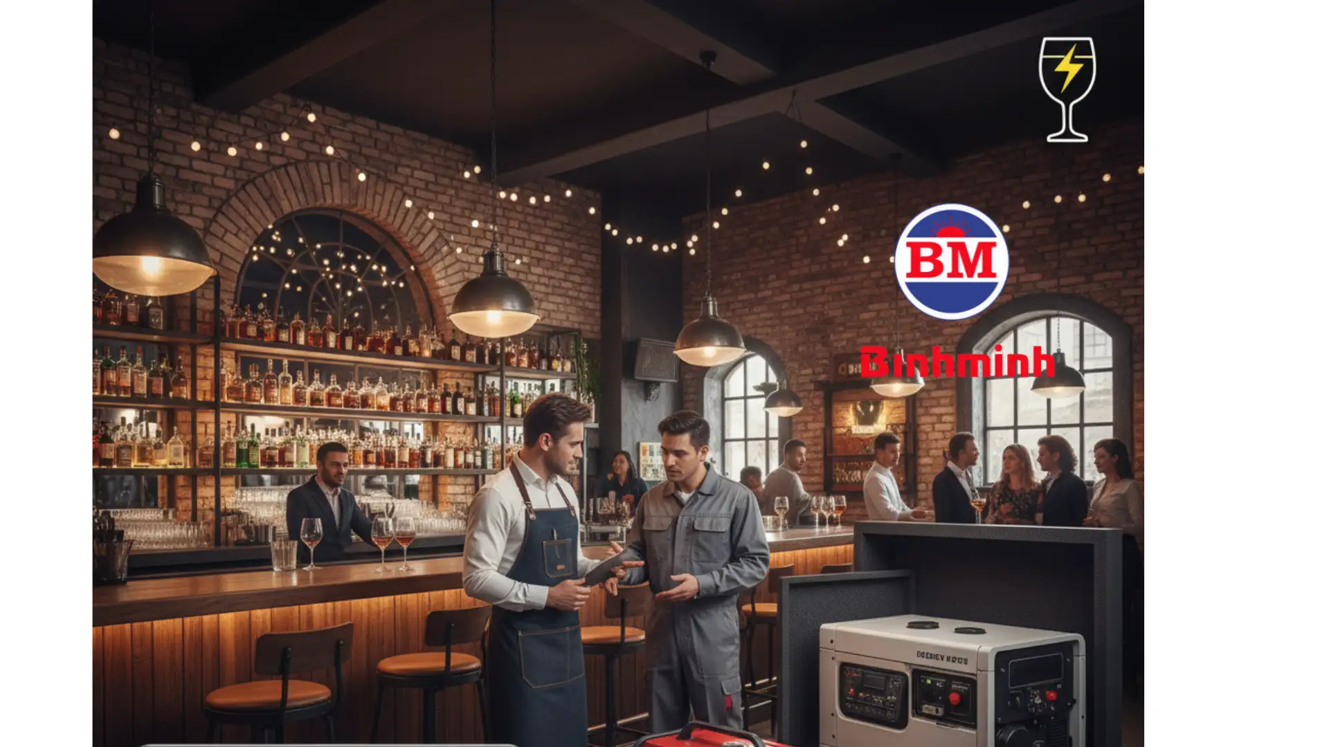 Máy phát điện cho quán bar