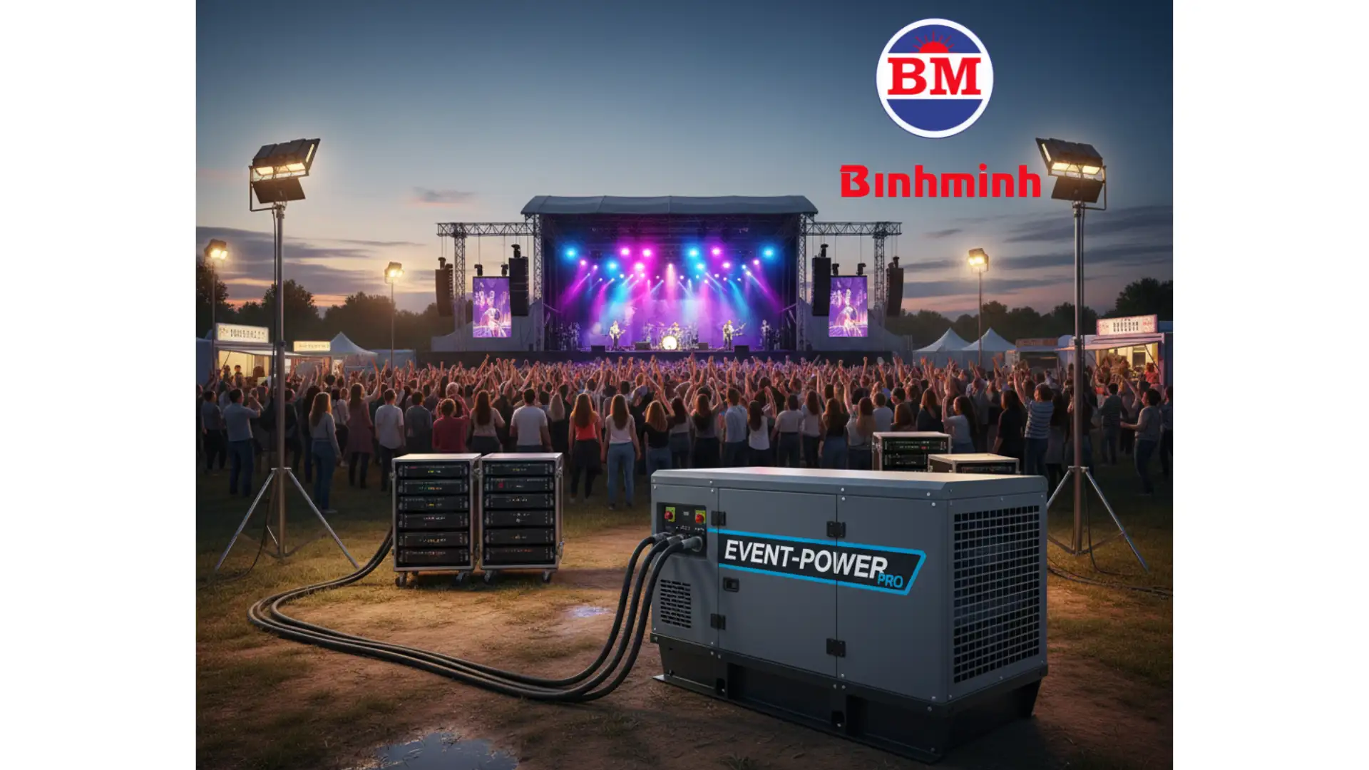 Máy phát điện cho sự kiện ngoài trời