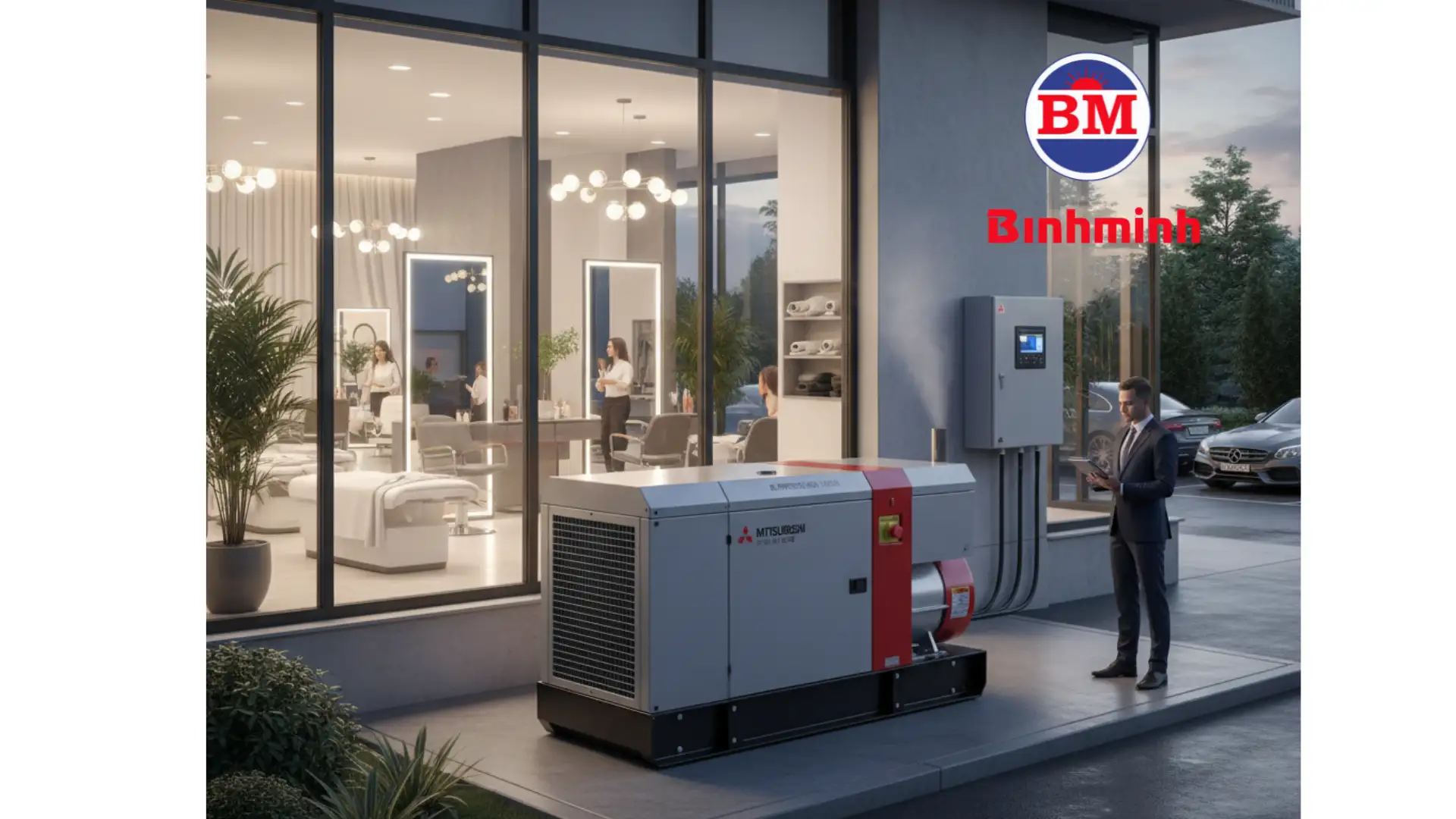 Máy phát điện phù hợp cho salon tóc - spa