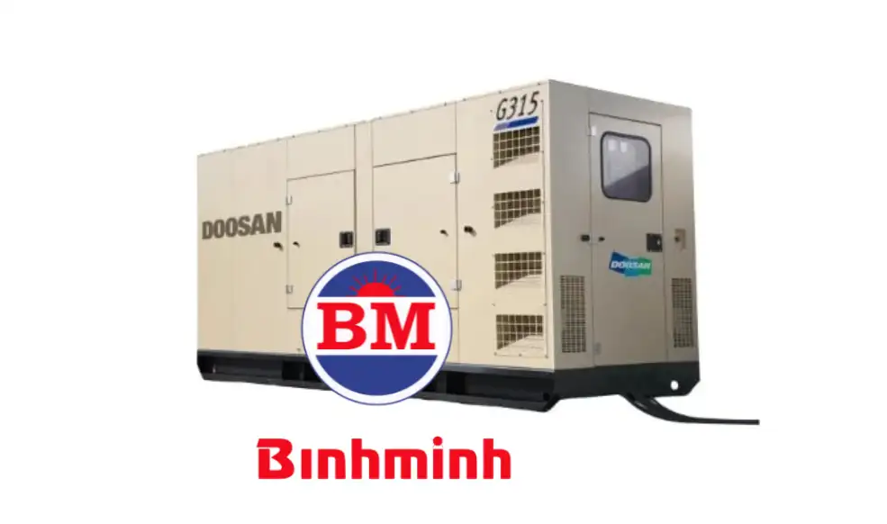 Máy phát điện Doosan chạy dầu chống ồn